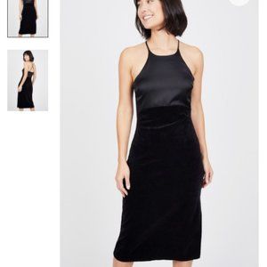 LNWOT Juicy Couture Velvet Satin Midi Dress